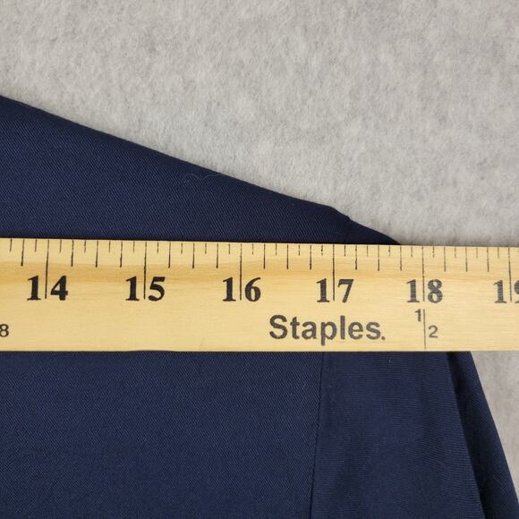 Torrid Navy Blue SS Button Up Rayon Stretch Pocket Shirt Women's Plus 1X - Picture 10 of 12